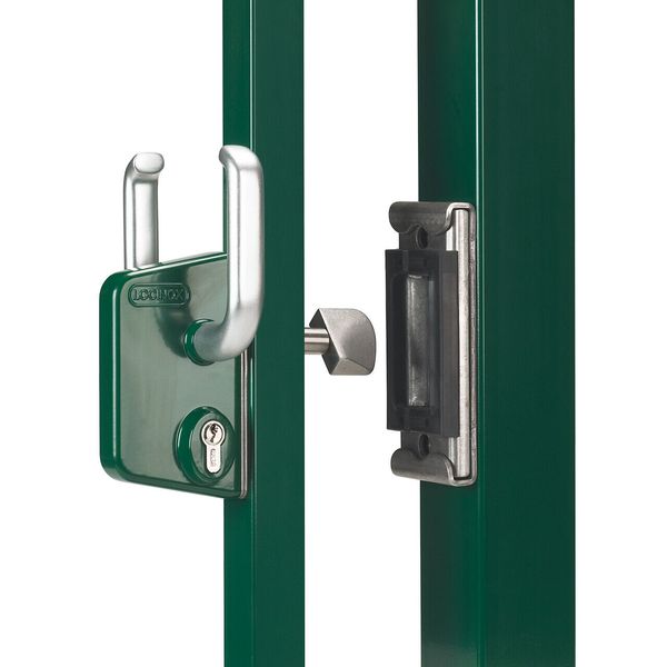 Locinox LSKZ 5050 Slide Gate Mechanical Lock 2" Square Post Self Latching Keyed