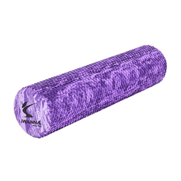 I Warner EVA Marble Foam Roller, Purple