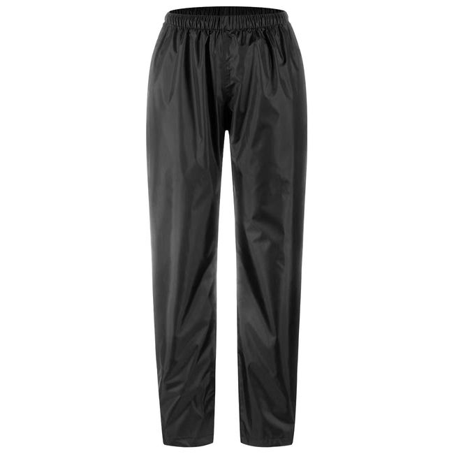 AXESQUIN Regenhose Damen, Wasserdicht Atmungsaktiv Regenhose für Damen Winddicht Draussen Fahrrad Wandern Frauen Hose Schwarz S