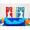 Boxing Themed 7 Piece Boxer Birthday Cake Topper Set