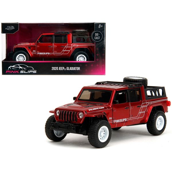 Jada 35364 2020 Jeep Gladiator Pickup Truck Candy Red "Pink Slips" Series 1/32