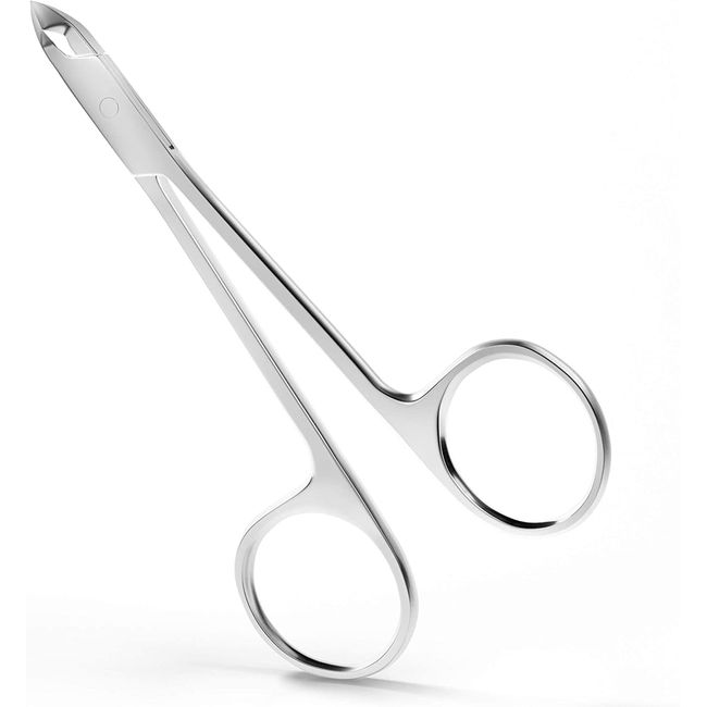 Suvorna Cuticle Scissors | Cuticle Cutter | Cuticle Remover | Cuticle Nipper - Cuticle Trimmer - Nail Scissors for Men, Women, Adults, and Kids - 4" Nail Clippers for fingernail and toenail.