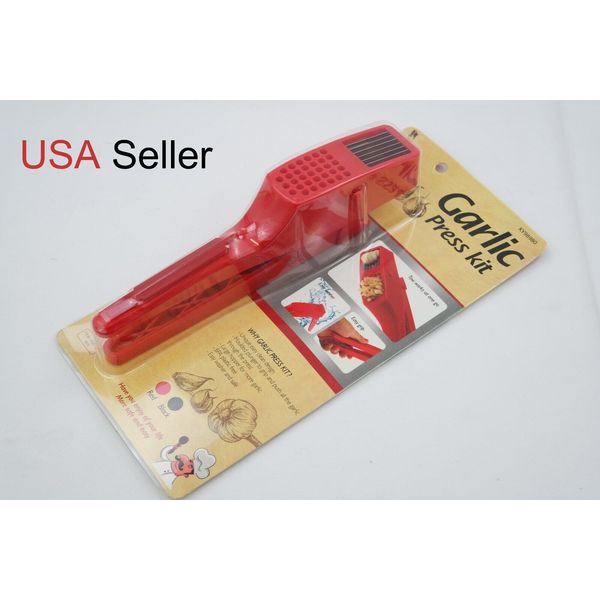 Garlic Press Kit - Slice & Chopper ( Squeezer Masher Crusher )   USA Seller