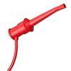 Cleqee 10PCS Multimeter Test Hook Clips SMD IC Cable Welding Test Clip for DIY Electronic Components Testing Red&Black