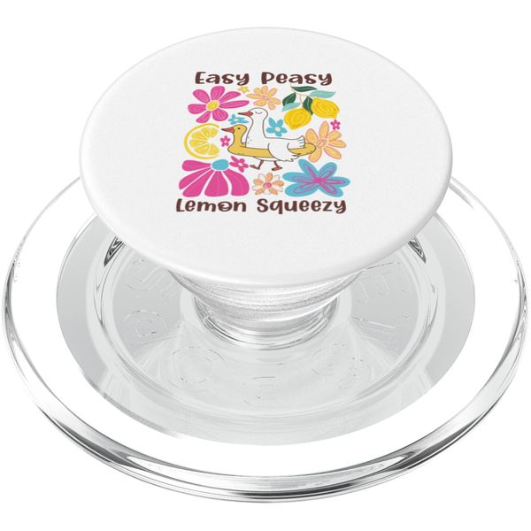 Easy Peasy Lemon Squeezy Ducks Lemons PopSockets PopGrip for MagSafe