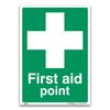 First Aid Point Sign - A4 1mm Rigid Plastic - First Aid Emergency Safety