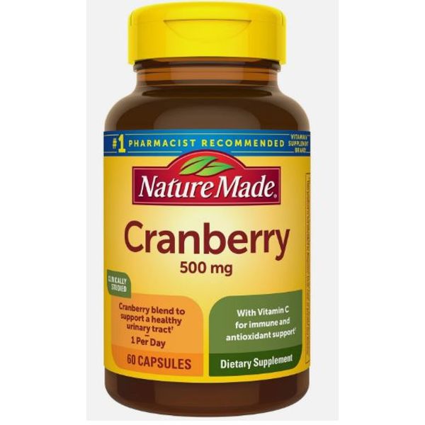 Nature Made Cranberry + Vitamin C Softgels, 60