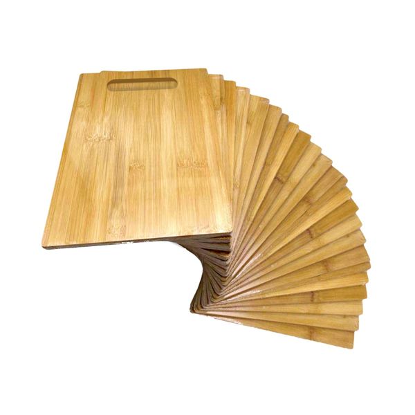 Bulk Plain Bamboo Cutting Board (Set of 24) | For Customized, Personalized En...