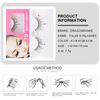 Skynest False Eyelashes, Dramatic Glitter Sequin Lashes with Colorful Heart/Black Heart/Colorful Flower Makeup DIY Lashes Decorative for New Year Christmas Halloweens Cosplay Party(3 Pairs)