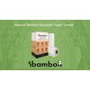 Ibambo Reusable Bamboo Paper Towels - 6 Rolls, Ecofriendly, Washable, Durable