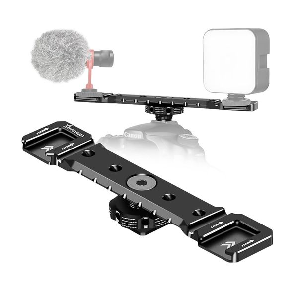 Camera Cold Shoe Compatible with LED Monitor, Microphone, Audio Recorder, Studio Flash Bracket, Magic Arm