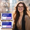 OPTOFENDY Progressive Multifocal Reading Glasses for Women, Oversized Blue Light Blocking Computer Readers Spring Hinge Tortoise 1.5