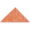 TIES R US Orange Floral Silk Pocket Square