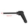 sourcing map M5 x 50mm Handle Adjustable Clamping Lever Thread Push Button Ratchet Male Threaded Stud Knobs Locking Rotating Screw Handles Quick Release Bolt Black 2pcs