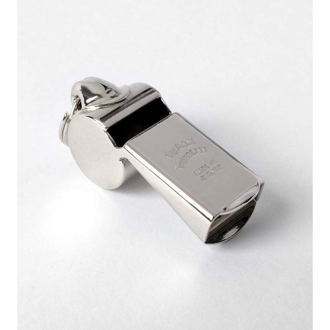 Acme Thunderer Model Nickel-plated Brass Metal Police Security Whistle