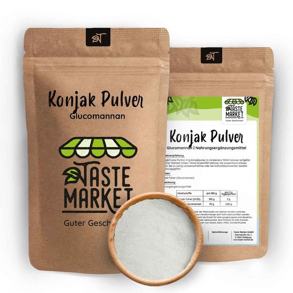 1 kg Konjak Pulver | Glucomannan | natürliches Pulver | vegan | Low Carb