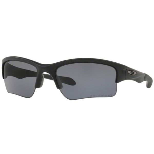 Oakley Man Sunglasses Matte Black Frame, Grey Polarized Lenses, 61MM