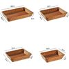 Brown PP (Polypropylene) Basket Storage, Can Be Washed, Stackable, Lightweight, Long Lasting (Cream, 50*35*8cm)