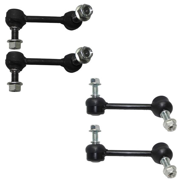 Detroit Axle - Front & Rear Sway Bar End Links Replacement for Chevy GMC SSR Trailblazer Envoy XL XUV Buick Rainier Isuzu Ascender Saab 9-7x - 4pc Set