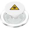 Icy Road Freeze Warning Sign PopSockets PopGrip for MagSafe