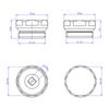 UK RADIATORS - Talus Radiator Bleed Valve Blanking Plug - Efficient Heating Solution - Easy Installation - (Silver Nickel)