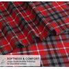 RUVANTI 100% Cotton 4 Pcs Flannel Sheets Queen Size, Deep Pocket, Warm, Super