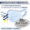 Elleair Hyper Block Mask, Virus Splash Blocking, Regular Size, Pack of 30, PM2.5 Compatible, 99% Cut Filter