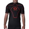 Optimum Unisex Junior Origin Protective Top Shoulder Pads - Black/Red, Medium Boys