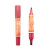 HAND Permanent Marker, Double Side, Thick- Thin, Pack of 2, Red