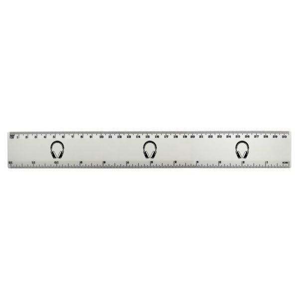 'Wireless Gaming Headset' 30cm (12 Inch) White Plastic Ruler (RL00077480)