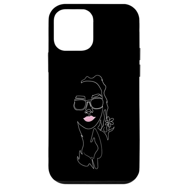 iPhone 12 mini One Line red Lips Woman Case