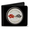 Buckle-Down Men's Bifold Wallet Corvette Bi-Fold, Multicolor, 4.0" x 3.5"
