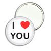 I Love You - 77mm Round Compact Mirror