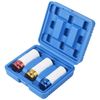 1/2-Inch Drive Metric Extra Thin Wall Deep Wheel Protector Impact Socket Set, 3 Size, 17, 19, 21 mm