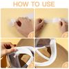 ARTIBETTER 50pcs Disposable Collar Protector Sweat Pads - White Collar Grime, 50 Pack Self-Adhesive Neck Liner Pads Feel Fresh & Dry All Day Against Collar Sweat & Stains