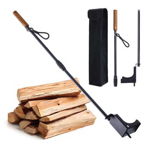 CHANGE MOORE 35.2" Blow Stick, 2 in 1 Foldable Fire Pit Poker & Blow Stick, Portable Firepit Poker for Fireplace, Stoves, Wood Burners, Oxygenate Fire Safely & Easily Fireplace Tools Set, 1pc