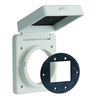 Marinco 30 Amp 125V Inlets, Square, Breaker