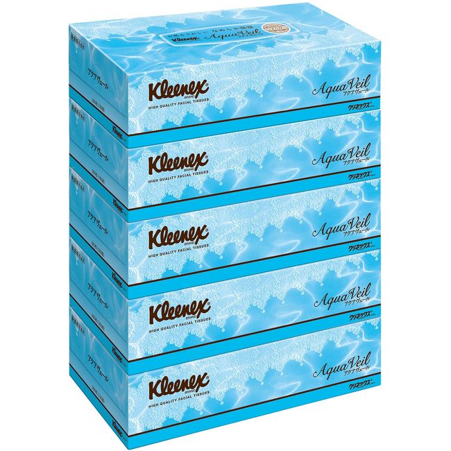 Tissue Formulated with Moisturizing Ingredients! Cleanneck Tissue Aqua Veil, 360 Sheets (180 Pairs), 5 Boxes, 10 Pieces