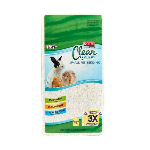 Kaytee Clean Comfort Small Pet Bedding White 24.6 Liters (1500 Cu. In.)