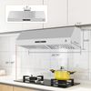 Touch Control Kitchen Range Hood 400CFM Suction Power Under Cabinet with 3 Speed
