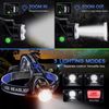 LED Headlamp Rechargeable Headlight Zoomable Head Torch Lamp Flashlight