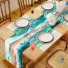 Zernblend 183x33cm Wave Summer Table Flag, Summer Table Runner, Table Runner, Table Runner