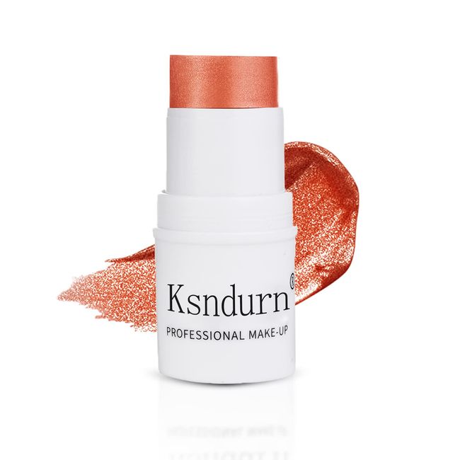 Blush Stick, Ksndurn Orange Blush Cream 1 Stück - Lazy Monochrome Matte Blush Cream Brightening Glossy Einfach zu bedienen