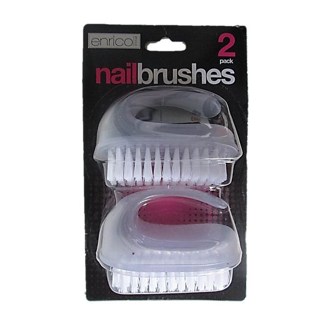 Enrico Pack of 2 Nail Brushes with Handles