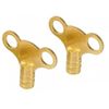hep® Pack of 5 Key Assortment, 2 Brass Radiator Key 2 Gas Meter Box Key Triangular 4 Ways Multi-Functional Utility