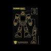 CafePress Bumblebee Blueprint Sticker Square Bumper Sticker Car Decal