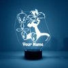 Sylvester & Tweety, Personalized FREE, LED Night Light Lamp w/ Remote Control