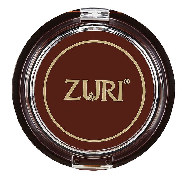 Zuri Naturally Sheer Satin Finish Pressed Powder - Chestnut