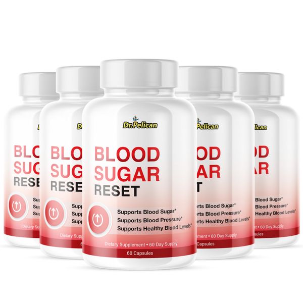 Blood Sugar Reset- Blood Support- 5 Bottles- 300 Capsules