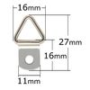 Triangle Hanging Hardware Nickel Plated 27mm Set of 100